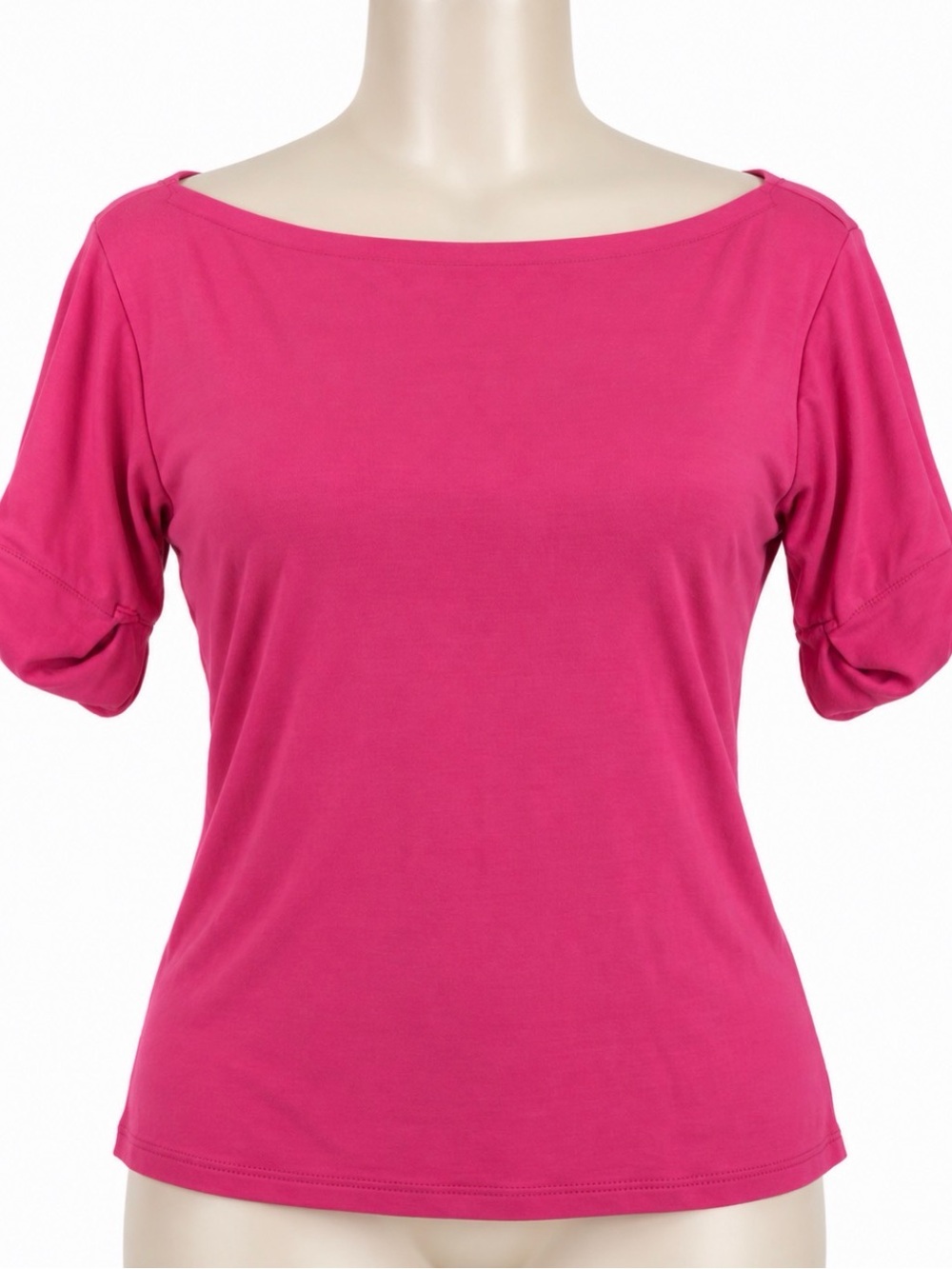 Ralph Lauren Short Sleeve Boatneck Tee - Hot Pink